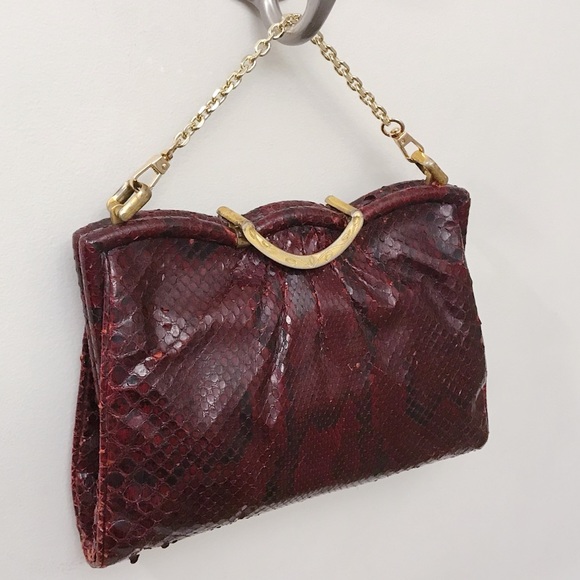 LOEWE Python Snakeskin Top Handle Crossbody Bag - Picture 4 of 11